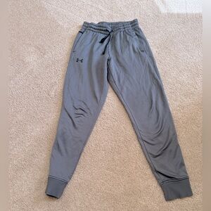 Under Armour charcoal gray tricot joggers